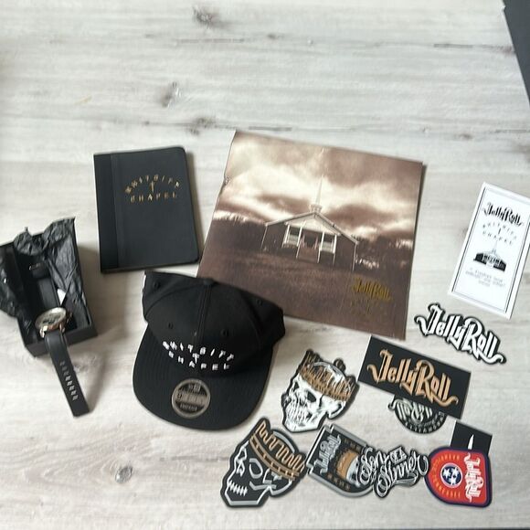 Jellyroll Whitsitt Chapel Promo Pack vinyl record hat, watch, sticker & book Nwt - Picture 5 of 6